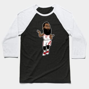 James Harden Cartoon Style Baseball T-Shirt